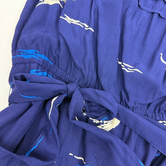 Anthropologie 48 Of 52 Conversations Colloquial Off Shoulder Nautical Midi Dress - Picture 9 of 14